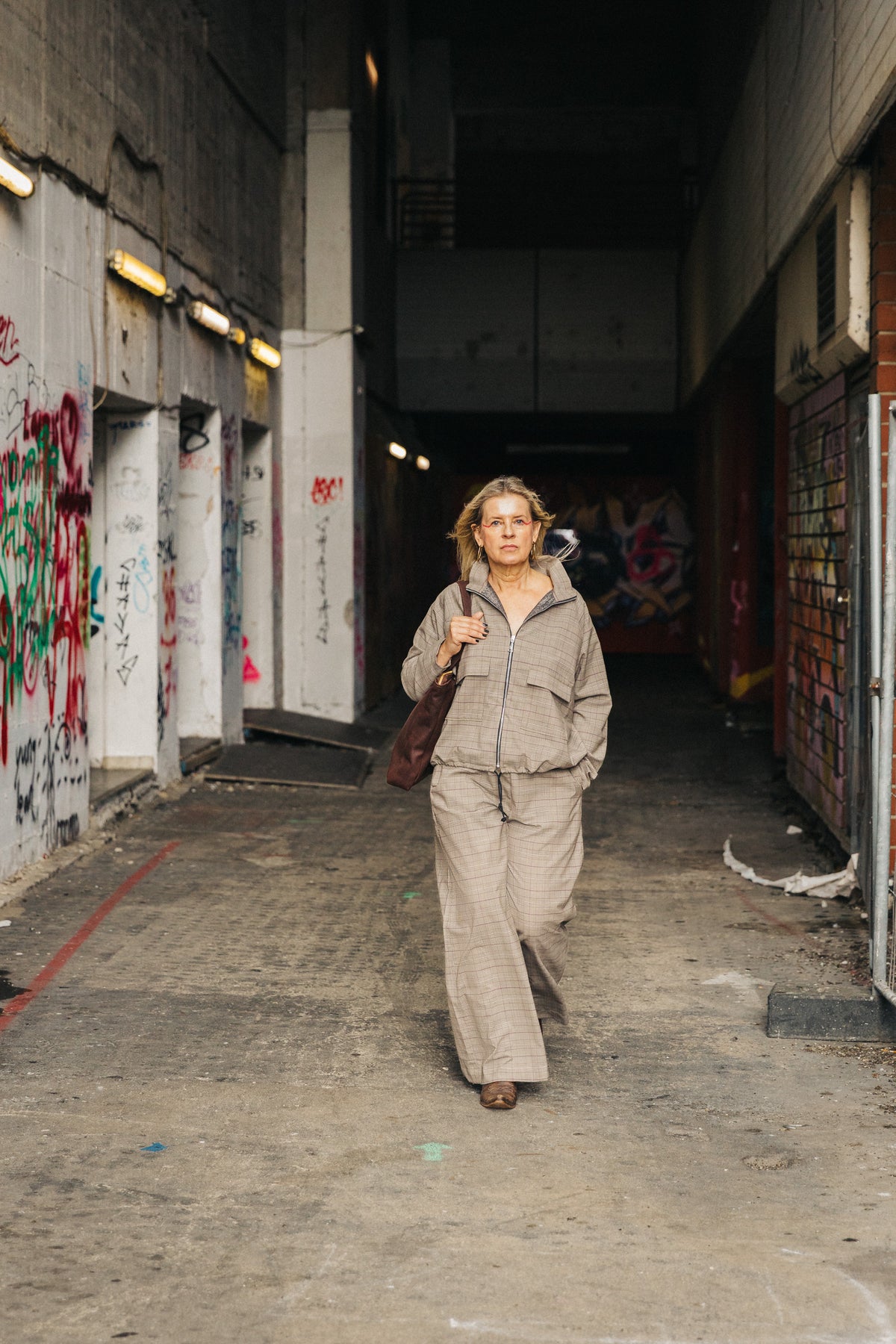 Jacke "Gertrud" Woll-Glencheck