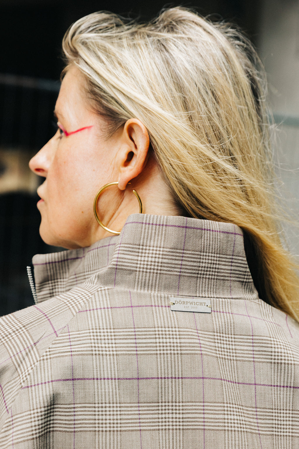 Jacke "Gertrud" Woll-Glencheck