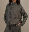 Jacke "Gertrud" Wollseidenmix Glencheck