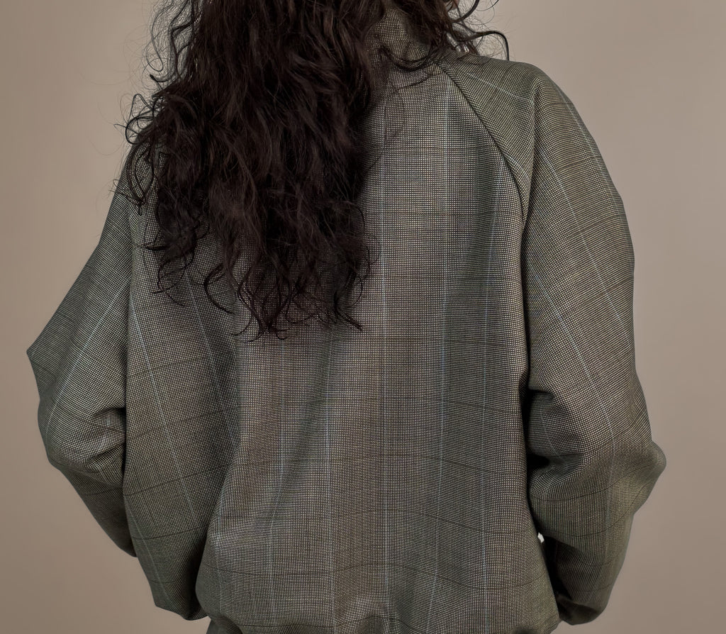 Jacke "Gertrud" Wollseidenmix Glencheck