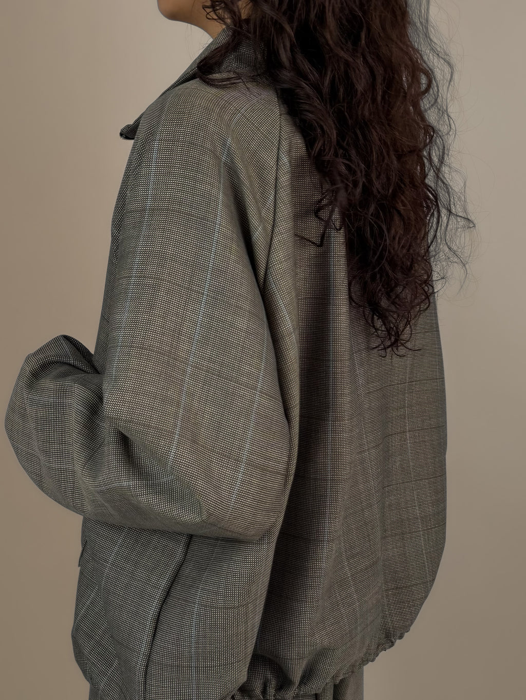 Jacke "Gertrud" Wollseidenmix Glencheck