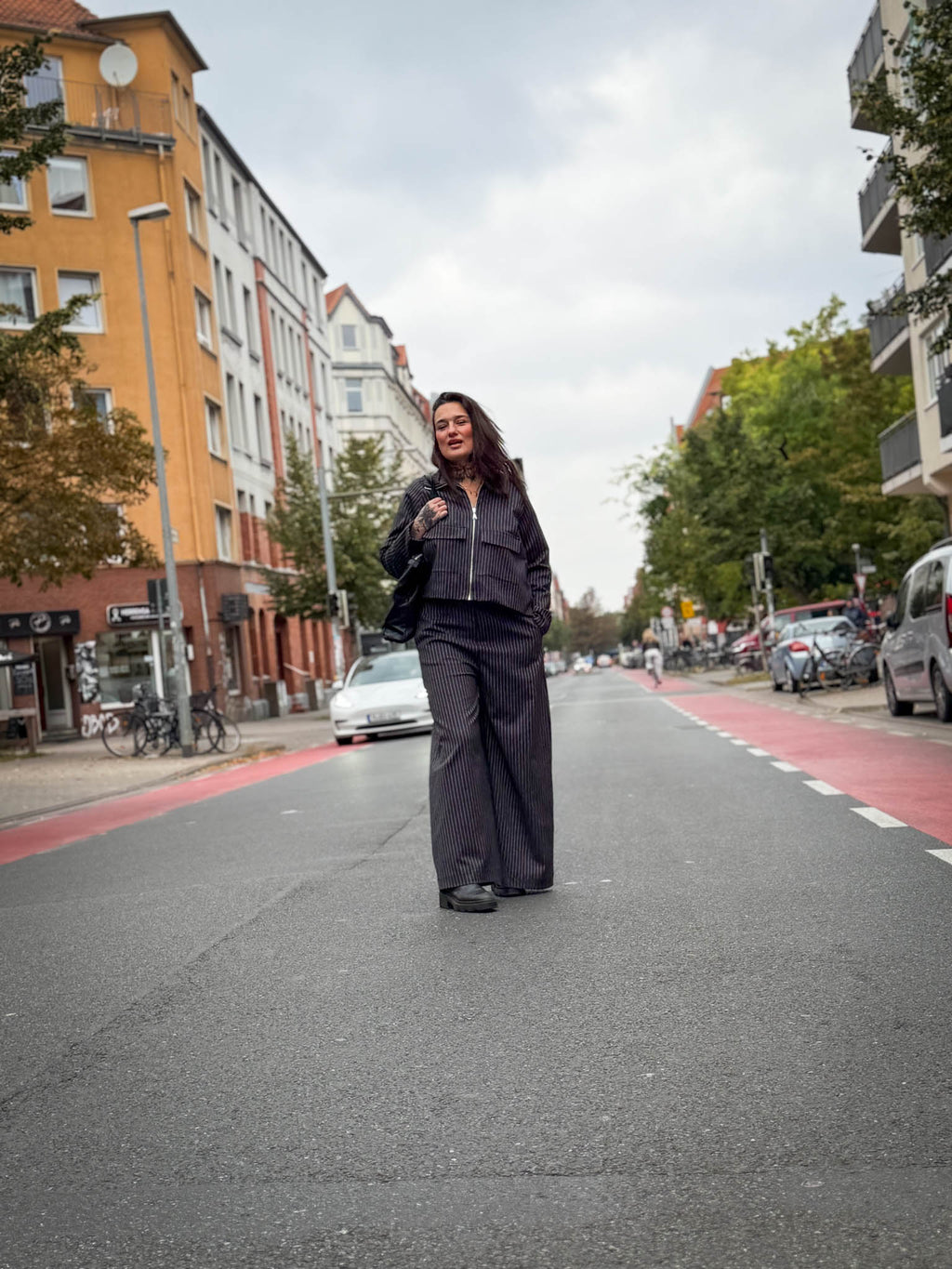 Jacke "Gertrud" Nadelstreifen