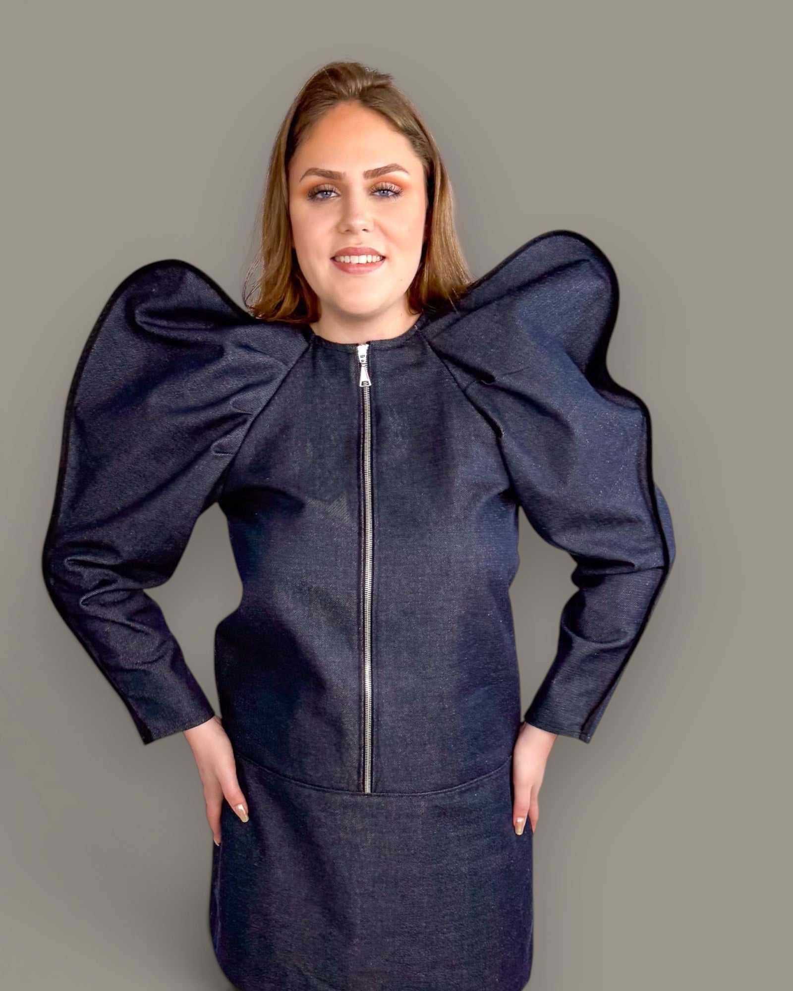 Kleid "Adelheid" Reflektor Jeans