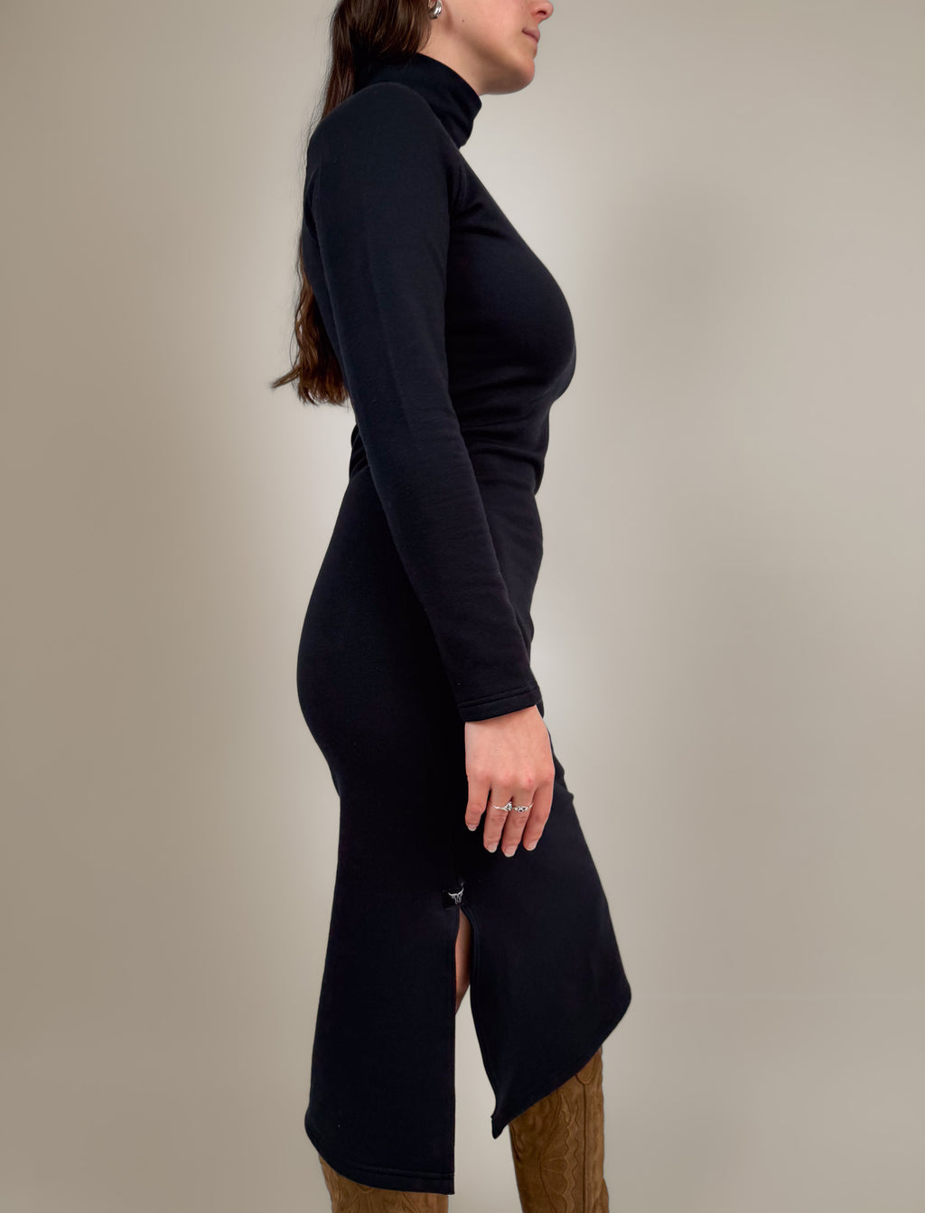 Slit Kleid "Mia" Langarm