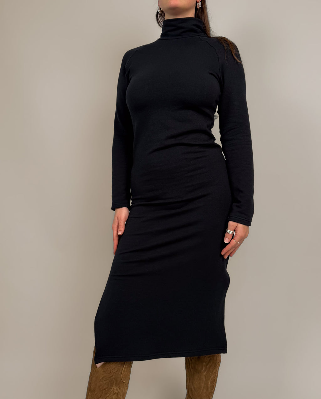 Slit Kleid "Mia" Langarm
