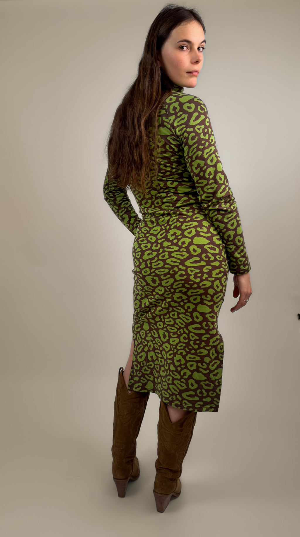 Slit Kleid "Mia" Langarm