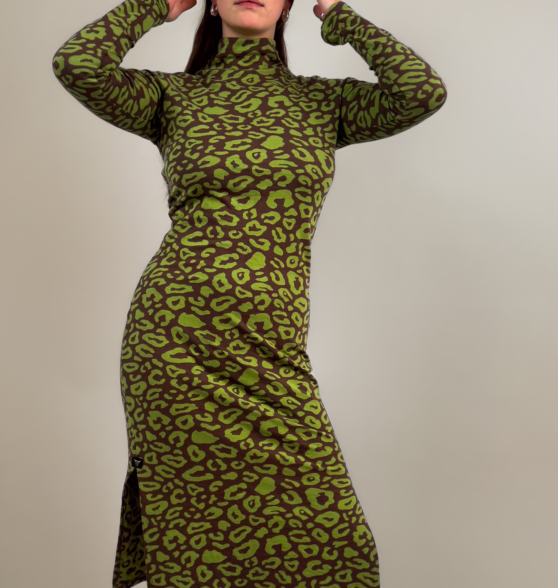Slit Kleid "Mia" Langarm